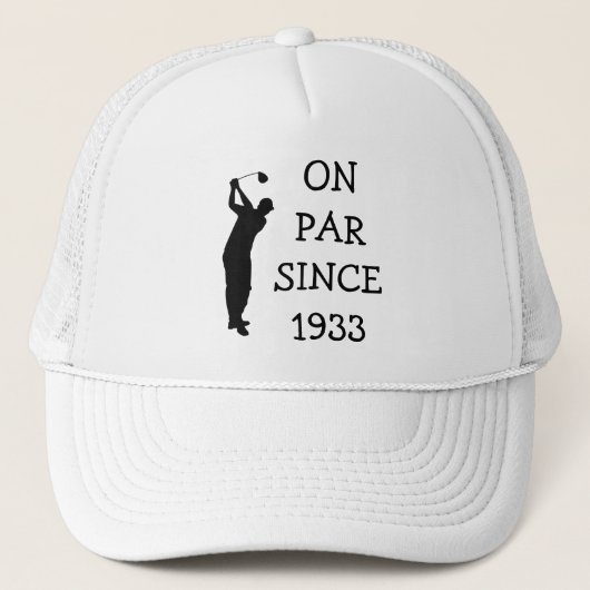 Birthday Golfer Funny 90th happy Dad Par Trucker Pet (Voorkant)