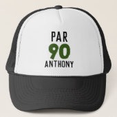 Birthday Golfer Funny 90th happy Dad Par Trucker Pet (Voorkant)