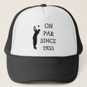Birthday Golfer Funny 90th happy Dad Par Trucker Pet (Voorkant)