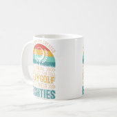 Birthday Golfing - All Men Equal Golf In Their Eig Koffiemok (Voorkant links)