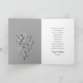 Birthday Gorge Shades of Grey Flowers Kaart (Binnen)