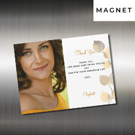 Birthday gouden eucalyptus goud dank je magnet magnetische uitnodiging