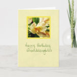 Birthday Grandaughter Yellow Lily Kaart<br><div class="desc">Beautiful yellow lily on this birthday card for granddaughter.</div>