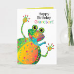Birthday, Grandson, Frog, Kaleidoscoop Collectie Kaart<br><div class="desc">Zie vele andere design in dit heldere Collectie van Kaleidoscoop.  Zie onder MIJN COLLECTIES - COLLECTIE KALEIDOSCOPE</div>
