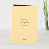 Birthday Grandson voegt fotonaam zwart toe Kaart (Achterkant)