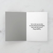 Birthday Gray Tabby Cat Getting Old Humor Kaart (Binnen)