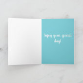 Birthday Great Pyreneeën Mountain Dog Card Kaart (Binnen)