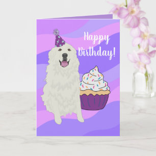 Birthday Great Pyreneeën Mountain Dog Kaart