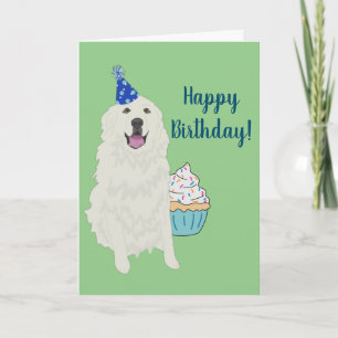 Birthday Great Pyreneeën Mountain Dog Kaart