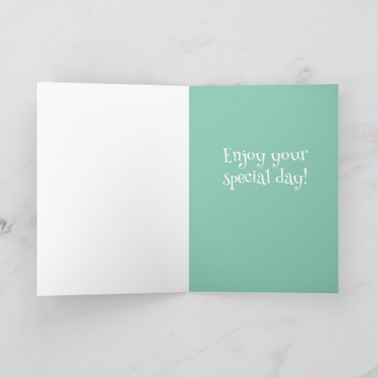 Birthday Great Pyreneeën Mountain Dog Kaart (Binnen)