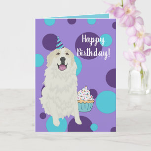 Birthday Great Pyreneeën Mountain Dog Kaart