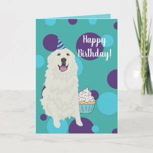 Birthday Great Pyreneeën Mountain Dog Kaart