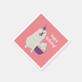 Birthday Great Pyreneeën Mountain Dog Servet (Hoek)