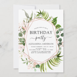 Birthday Greenery Eucalyptus Botanical Kaart