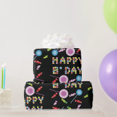 Birthday Greeting Candles Cadeaupapier