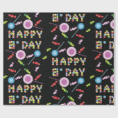 Birthday Greeting Candles Cadeaupapier (Vlak)