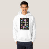 Birthday Greeting Candles Hoodie (Voorkant volledig)
