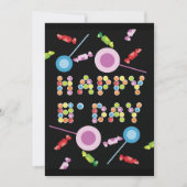 Birthday Greeting Candles Kaart (Voorkant)