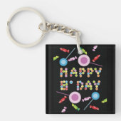 Birthday Greeting Candles Sleutelhanger (Voorkant)