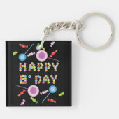 Birthday Greeting Candles Sleutelhanger (Achterkant)