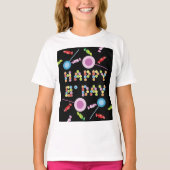 Birthday Greeting Candles T-shirt (Voorkant)