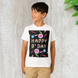 Birthday Greeting Candles T-shirt<br><div class="desc">Een gelukkig verjaardagsontwerp met veel verjaardagskaarsen. Dit ontwerp ziet er echt effectief uit op deze T-shirt</div>