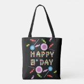 Birthday Greeting Candles Tote Bag (Achterkant)