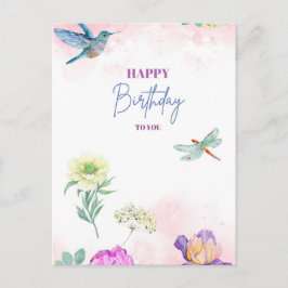 Birthday greeting card briefkaart