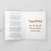 Birthday Greeting Card: Cowboy Hat and Boots Kaart (Binnen)