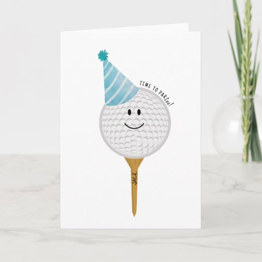 Birthday Greeting Card for Golf Lover Kaart (Voorkant)