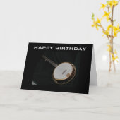 BIRTHDAY GREETING VAN BANJO PICKER KAART (Gele Bloem)