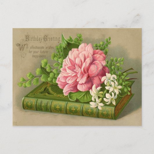  Birthday Greeting WEERT Floral Classy Briefkaart (Voorkant)