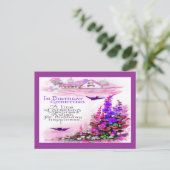  Birthday Greeting with Flowers Briefkaart (Staand voorkant)