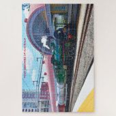 Birthday Greetings Australian Steam Trains Jigzaag Legpuzzel (Verticaal)