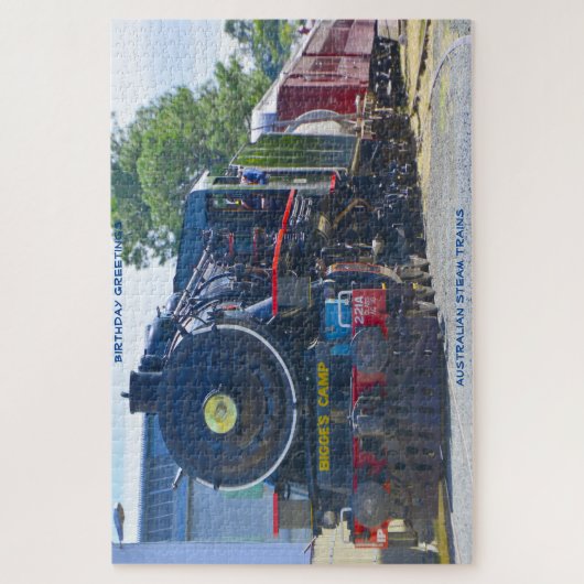 Birthday Greetings Australian Steam Trains Legpuzzel (Verticaal)