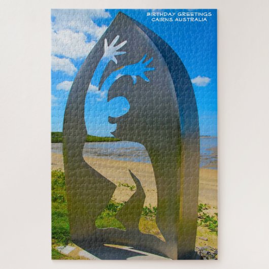 Birthday Greetings Cairns Australië Legpuzzel (Verticaal)