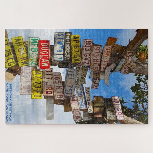 Birthday Greetings Cape York Australië Legpuzzel (Horizontaal)