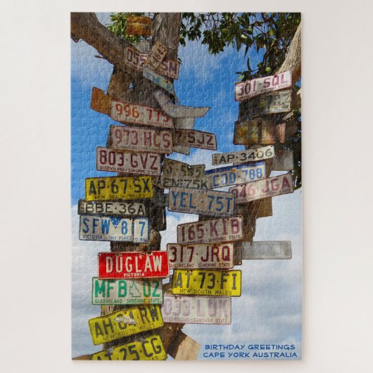 Birthday Greetings Cape York Australië Legpuzzel (Verticaal)
