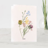 Birthday Greetings Card  Kaart (Achterkant)