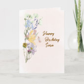 Birthday Greetings Card  Kaart (Voorkant)