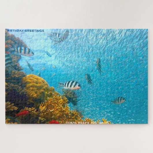 Birthday Greetings Coral Reef Australië Legpuzzel (Horizontaal)