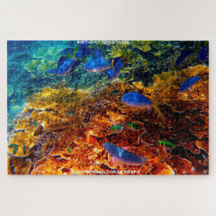 Birthday Greetings Coral Reef Australië Legpuzzel