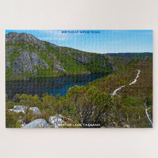 Birthday Greetings Crater Lake Tasmania Legpuzzel (Horizontaal)
