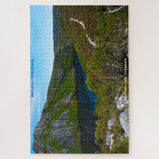 Birthday Greetings Crater Lake Tasmania Legpuzzel (Verticaal)