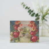  Birthday Greetings  Flowers Briefkaart (Staand voorkant)