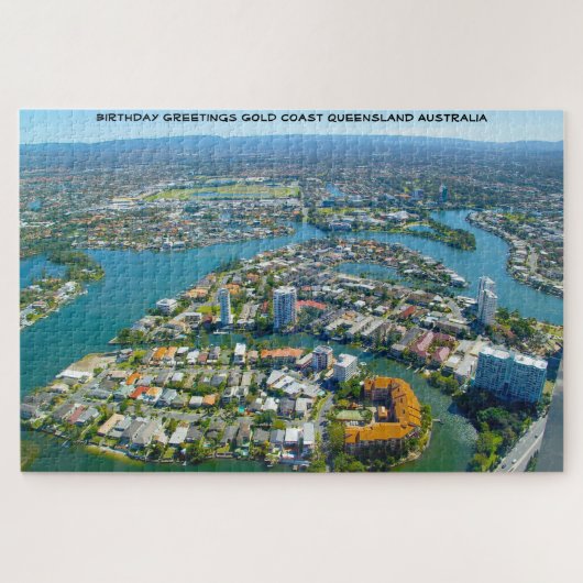Birthday Greetings Gold Coast Queensland Australië Legpuzzel (Horizontaal)