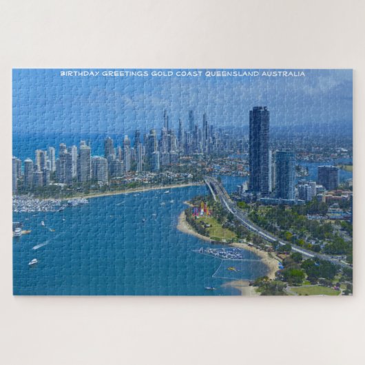 Birthday Greetings Gold Coast Queensland Australië Legpuzzel (Horizontaal)