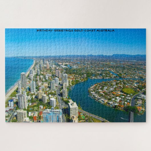 Birthday Greetings Gold Coast Queensland Australië Legpuzzel (Horizontaal)