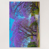 Birthday Greetings Jacaranda Trees Australië Legpuzzel (Verticaal)