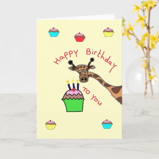 Birthday Greetings Kaart (Gele Bloem)